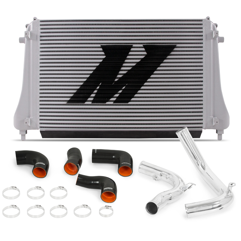 Mishimoto — Mishimoto 2015+ VW MK7 Golf TSI / GTI / R Performance Intercooler Kit w/ Pipes (Polished) - view 12